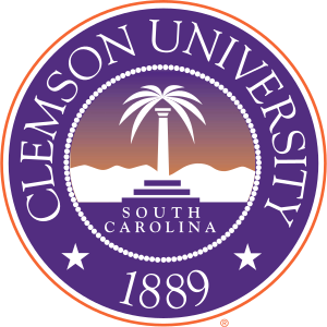 Official seal of Clemson, founded in 1889.