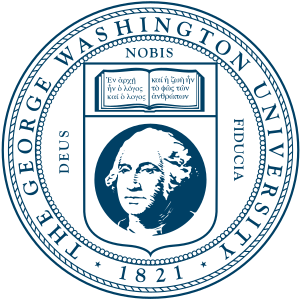 The official seal of George Washington University
