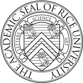 The academic seal of Rice University