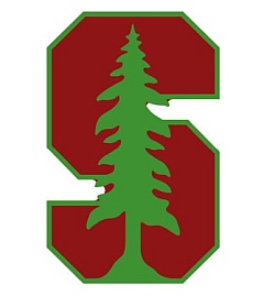 The sports Logo of Stanford University illustrating profile.