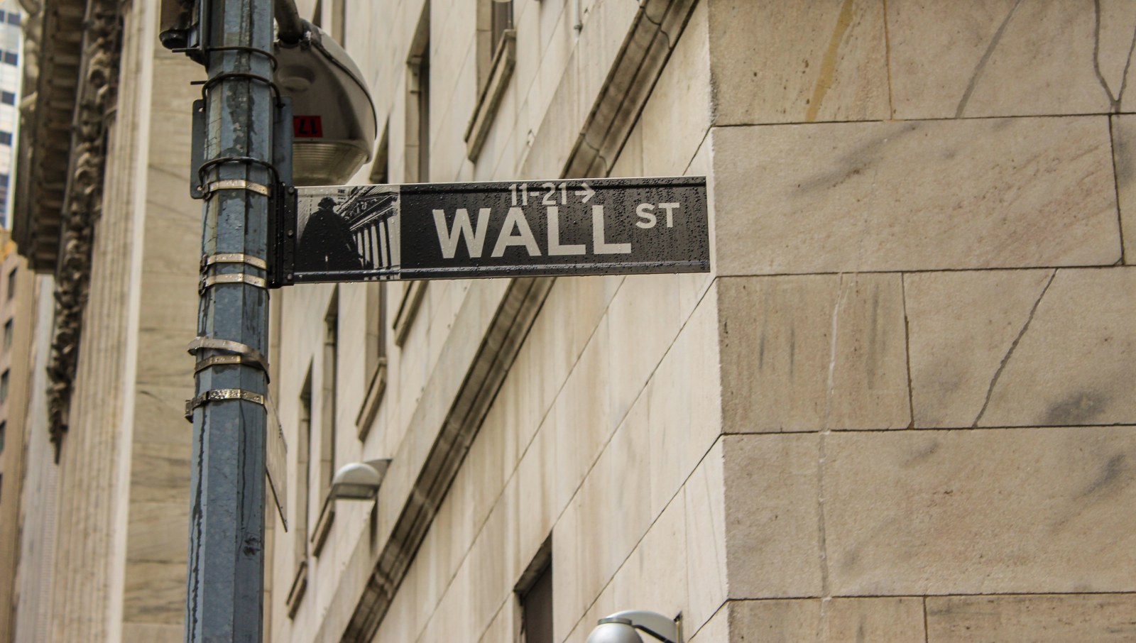 Wall Street Sign - Macroeconomics at work in the financial markets