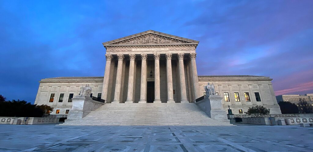 Supreme Court of the U.S. illustrating the ranking of the top law schools